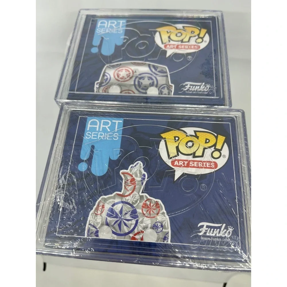 Funko Pop! Art Series‎ Marvel Avengers Captain America 32 and 34 NIB Set Target